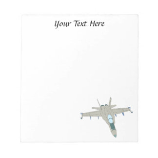 Jet Fighter F18 Hornet Design Notizblock