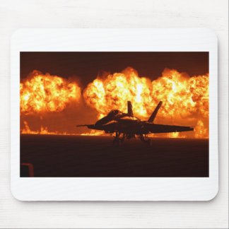 Jet Fighter Flames Mousepad