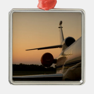 Jet-Flugzeug-Flügel-Fliegen-Flughafen Ornament Aus Metall