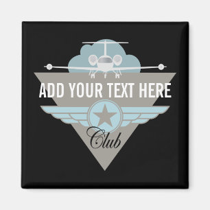 Jet-Flugzeug-Flügel-Verein Magnet