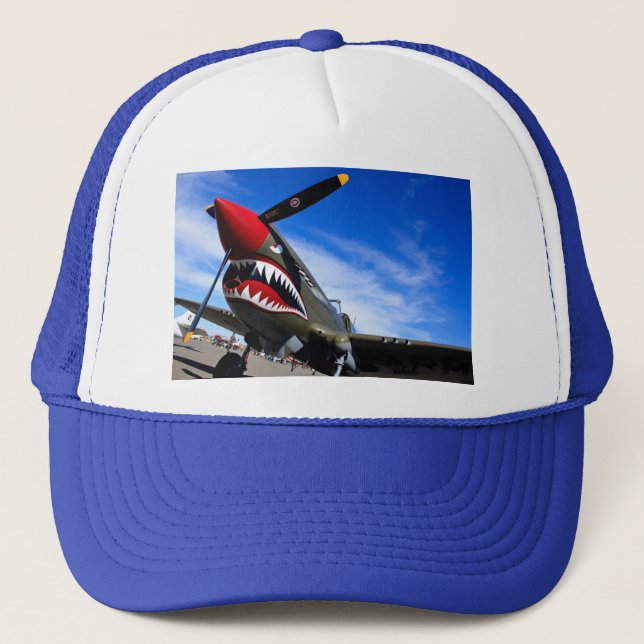 Jet-Flugzeug-Flugzeug-Pilotschicksals-Glückwünsche Truckerkappe (Vorderseite)