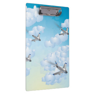 Jet Flugzeug Klemmbrett