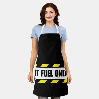 Jet Fuel only Aviation Decal Schürze