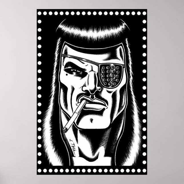 Jet Latex™/Studs/Großes Poster (Vorne)