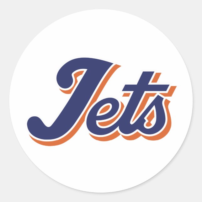 Jet Life Runder Aufkleber (Vorderseite)