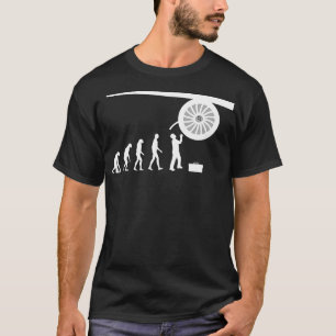Jet Motor Picture Airplane Mechaniker T-Shirt