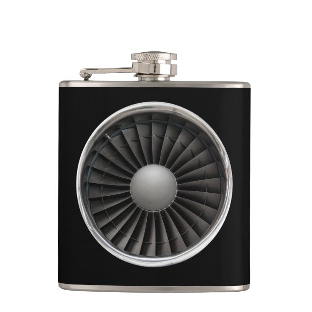 Jet Motor Turbine Fan Flachmann (Vorderseite)