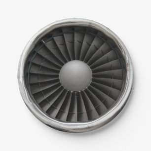 Jet Motor Turbine Fan Pappteller