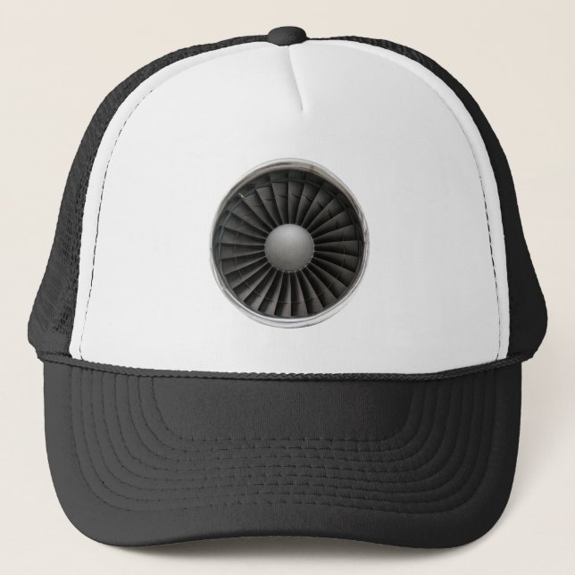 Jet Motor Turbine Fan Truckerkappe (Vorderseite)