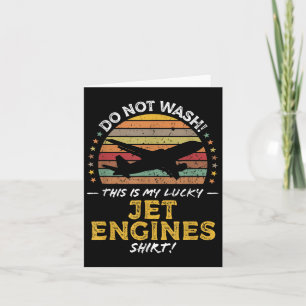 Jet Motors Funny Airplane Quote Graphic Karte