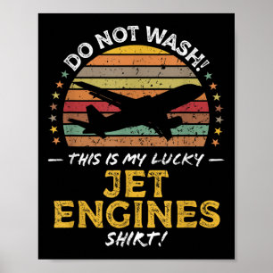 Jet Motors Funny Airplane Quote Graphic Poster