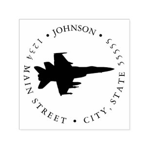 Jet-PilotSilhouette-Rückkehr-Aufkleber Permastempel