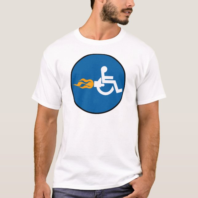Jet-Rollstuhl T-Shirt (Vorderseite)