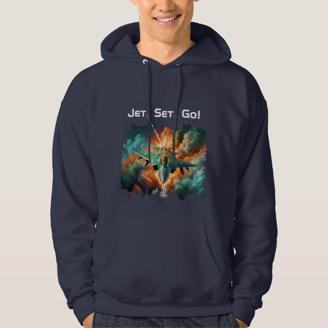 Jet, Set, los! Hoodie (Vorderseite)