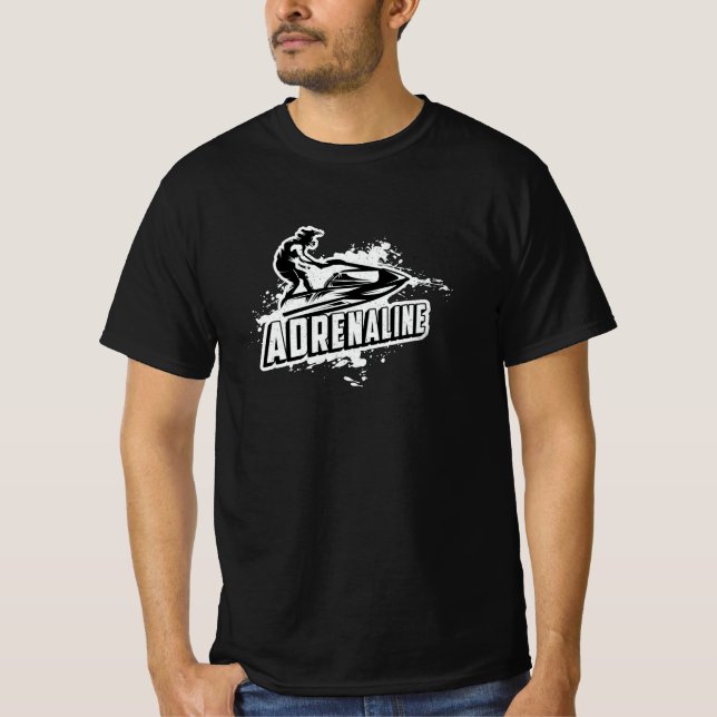Jet Ski Adrenaline Jet Skifahren Wassersport Jetsk T-Shirt (Vorderseite)