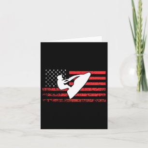 Jet Ski American Flag-Shirt Lustiges Jet-Skiing-Ge Karte