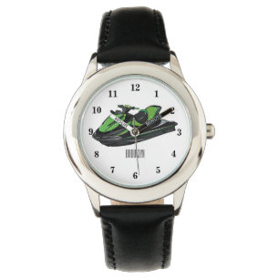 Jet ski Cartoon Illustration Armbanduhr