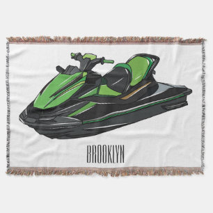 Jet ski Cartoon Illustration Decke