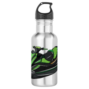 Jet ski Cartoon Illustration Edelstahlflasche