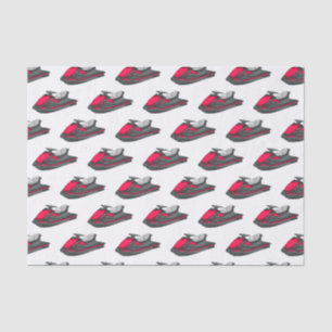 Jet ski Cartoon Illustration Seidenpapier