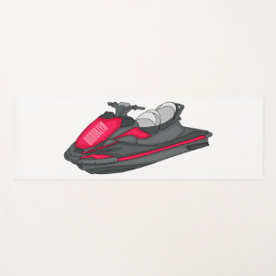 Jet ski Cartoon Illustration Yogamatte