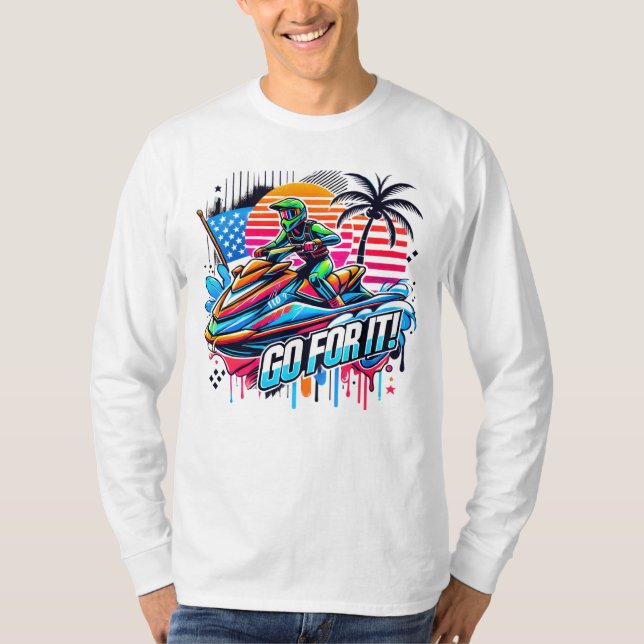 Jet ski design T-Shirt (Vorderseite)