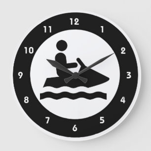 Jet Ski Design Wall Clock Große Wanduhr