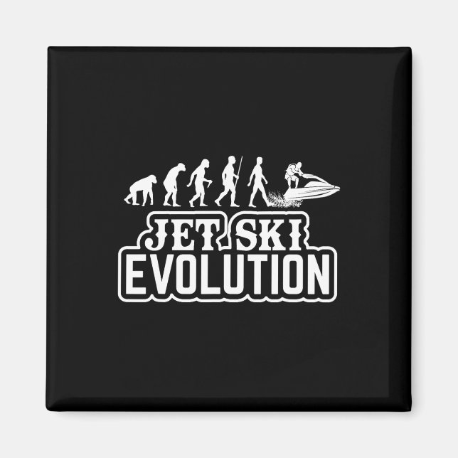 Jet Ski Evolution - Jet Ski Lovers Sport Swimmingp Magnet (Vorne)