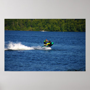 Jet Ski on Lake Poster