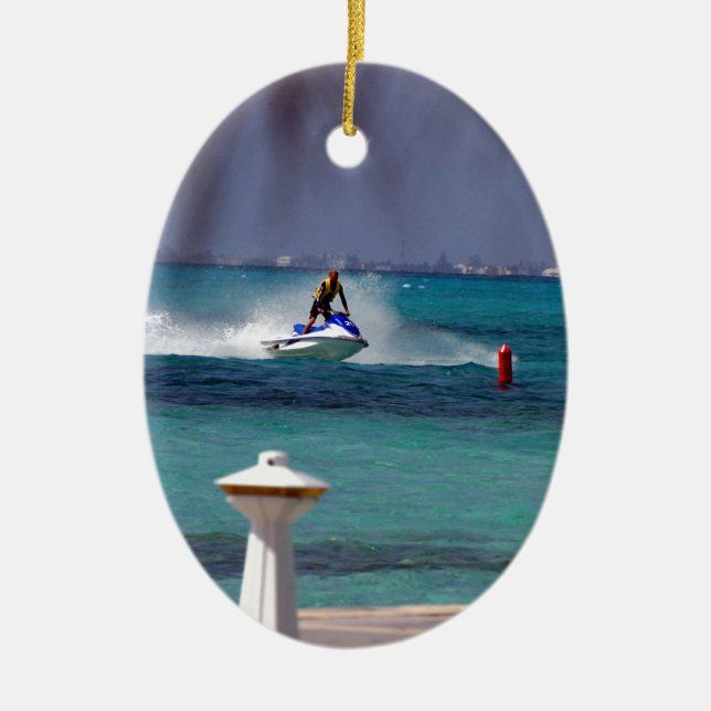 Jet Ski Paradise Keramikornament (Vorne)