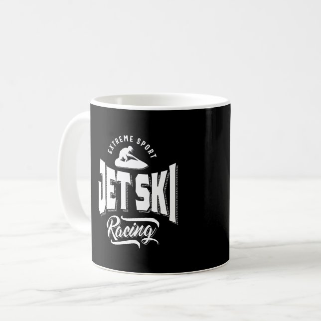 Jet Ski Rider Wassersport Wassermotorrad T - Shirt Kaffeetasse (Vorderseite Links)