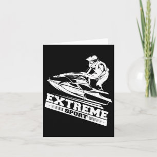 Jet Ski T-Shirt Skifahrer Tee Skifahren Extremspor Karte