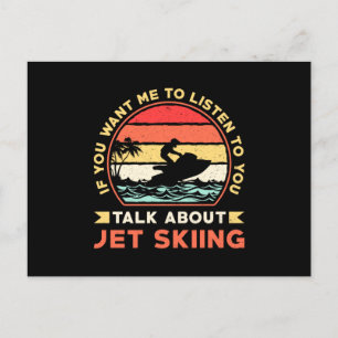 Jet Ski Talk über Jet Ski Wassersport Jetski Postkarte