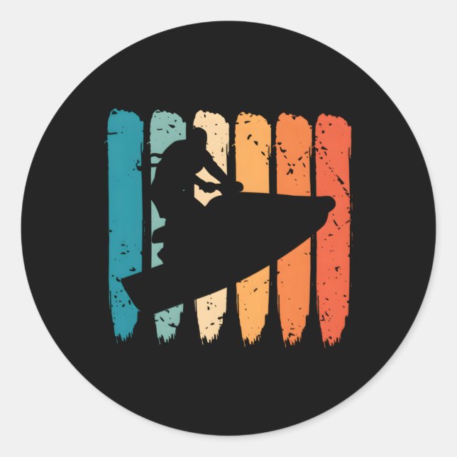 Jet Ski Watercraft Jet Skier Jetski Jet Ski Runder Aufkleber (Vorderseite)