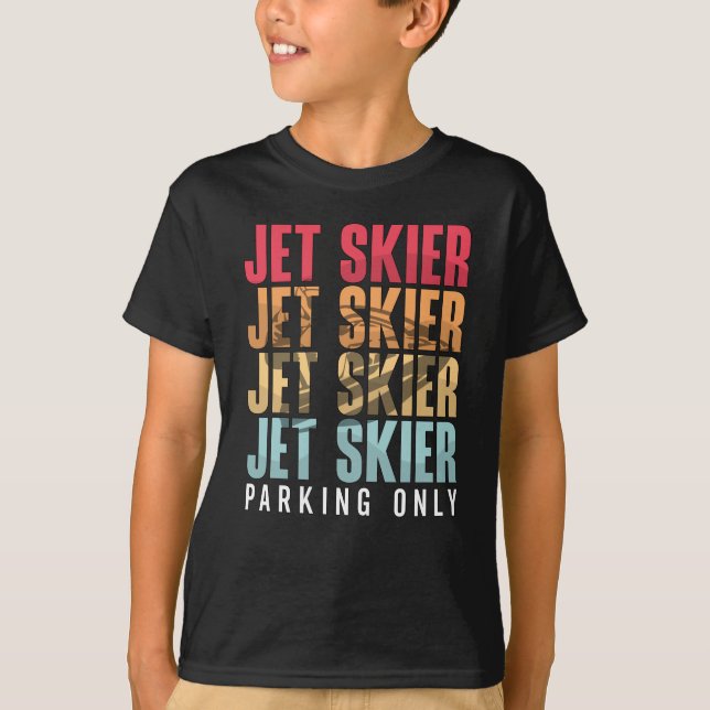 Jet Skier Parkplatz nur Jet Ski Jet Skifahren Jets T-Shirt (Vorderseite)