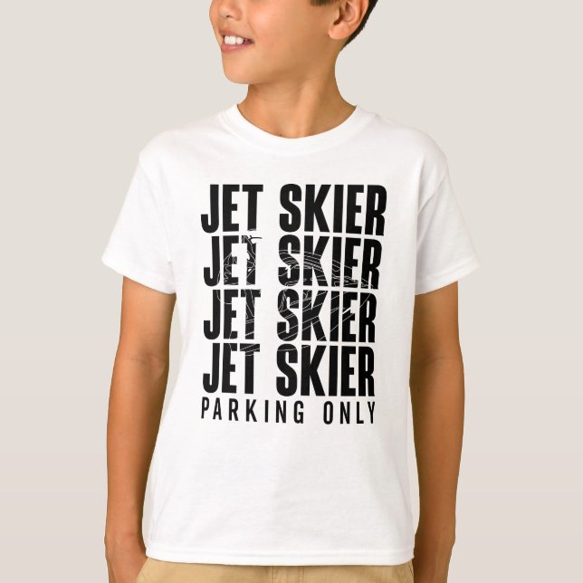 Jet Skier Parkplatz nur Jet Ski Jetski Jet Skifahr T-Shirt (Vorderseite)