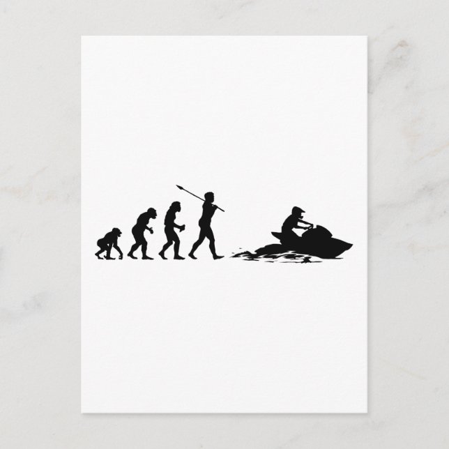 Jet Skier Postkarte (Vorderseite)