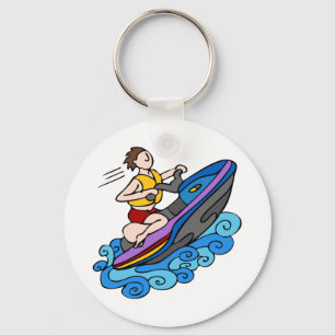 Jet-Skifahrer Schlüsselanhänger