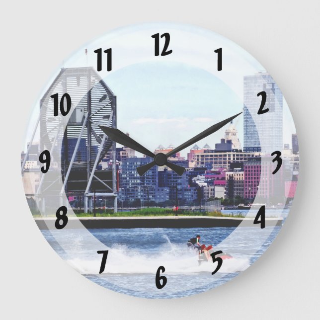 Jet Skiing by Colgate Clock Große Wanduhr (Vorderseite)