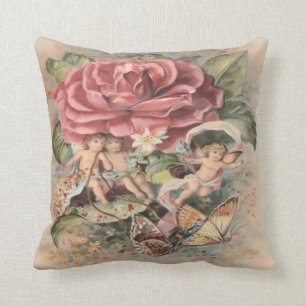 Jet victorien vintage de coussin