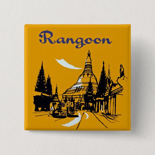 Jet Your Way to Rangoon Button (Vorderseite)