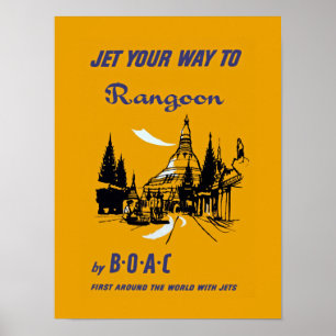 Jet Your Way to Rangoon Poster