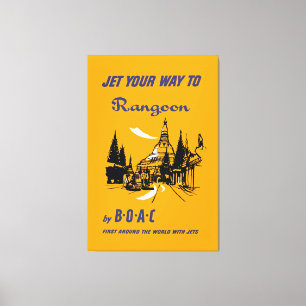 Jet Your Way to Rangoon - XL Leinwanddruck
