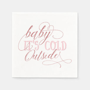 Jetable Bébé c'est rose extérieur froid de serviette de