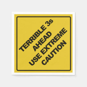 Jetable Serviette de partie de signe de construction