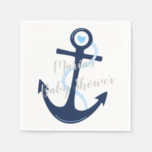 Jetable Serviette nautique de douche de bébé de marine