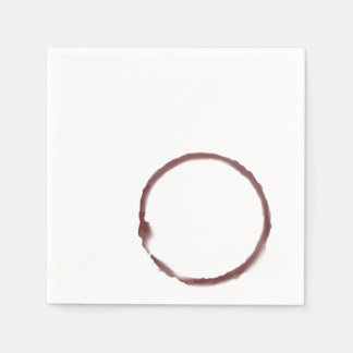 Jetable Vin rouge taché de la serviette