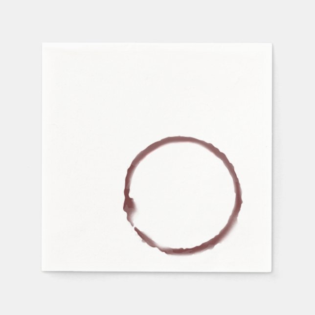 Jetable Vin rouge taché de la serviette (Devant)