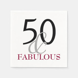 Jetables 50 et serviettes de papier fabuleuses de fête
