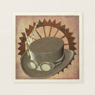 Jetables Casquette Steampunk et serviettes d'engrenage